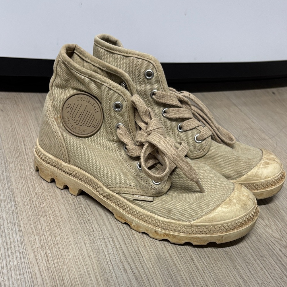 Palladium Tan High-Top Sneakers